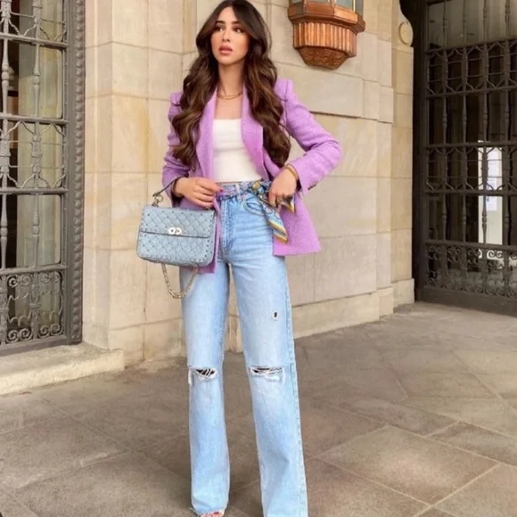 Zara Light Blue Denim Jeans - Picture 2 of 11